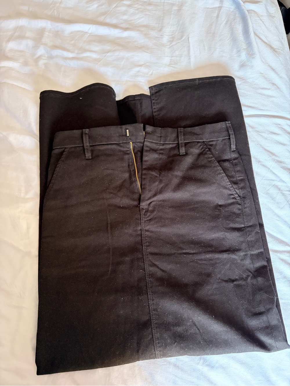 MOTHER Black Maxi Skirt with Front Zip